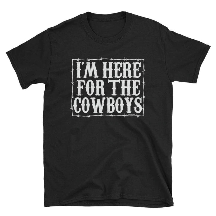 Online Exclusive | I'm Here for the Cowboys Short Sleeve Graphic Tee in Black