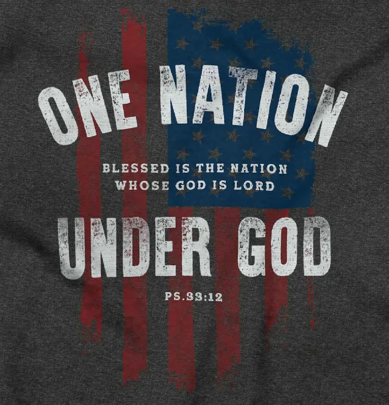 One Nation Under God Ladies T Shirt