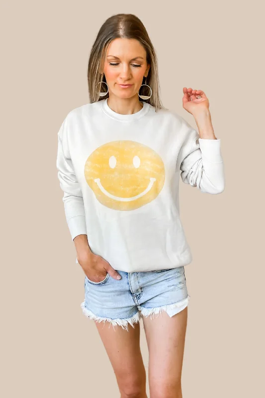 Smile Oatmeal Sweatshirt