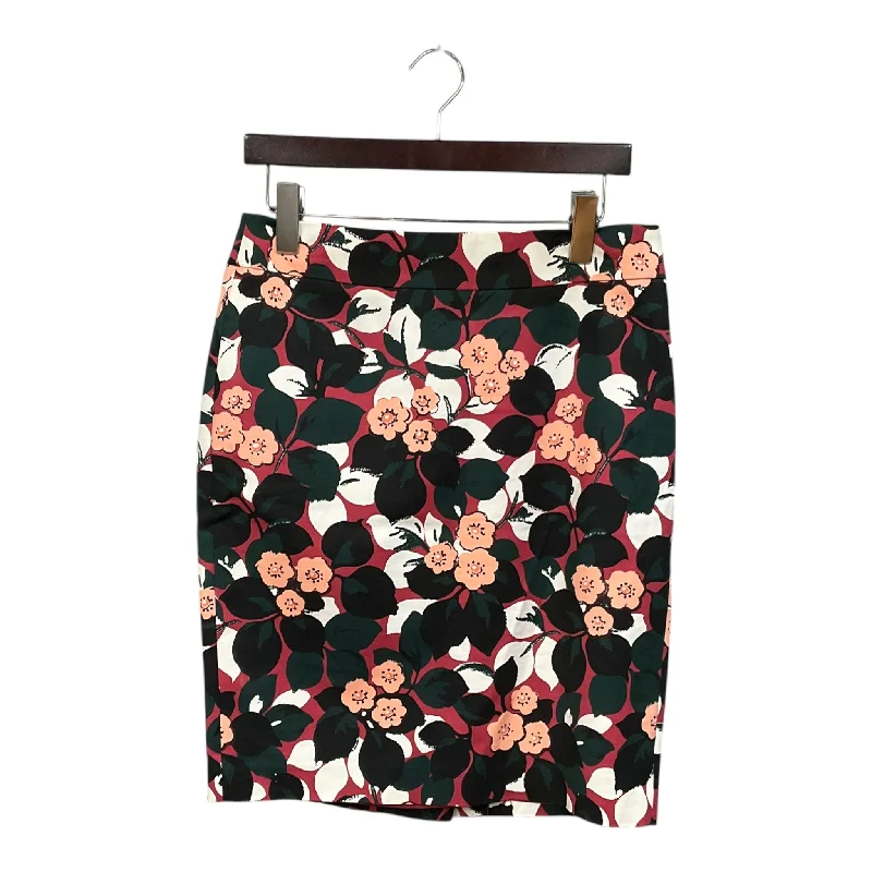 Skirt Midi By Ann Taylor In Floral Print, Size: S