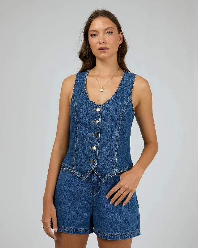 All About Eve Korin Vest Blue