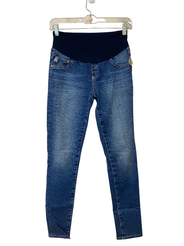 Jeans Skinny By Adriano Goldschmied In Blue Denim, Size: 28