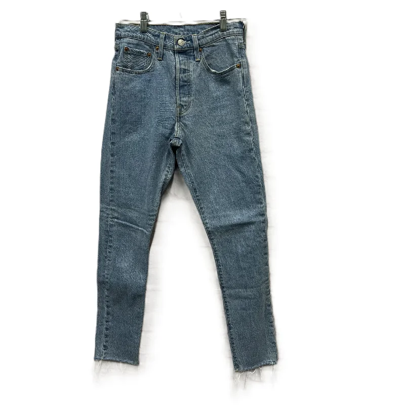 Jeans Skinny By Levis In Blue Denim, Size: 0