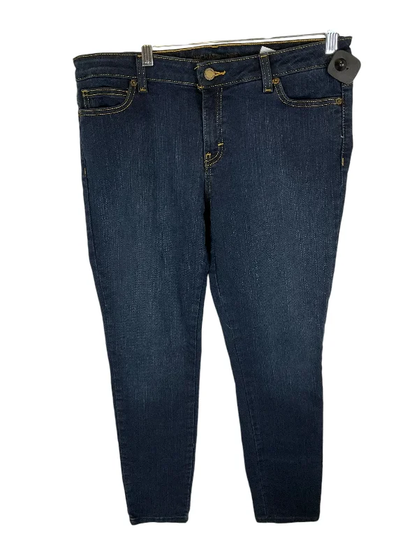 Jeans Skinny By Michael By Michael Kors In Blue Denim, Size: 10