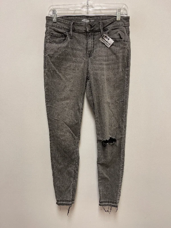 Jeans Skinny By Old Navy In Grey, Size: 6