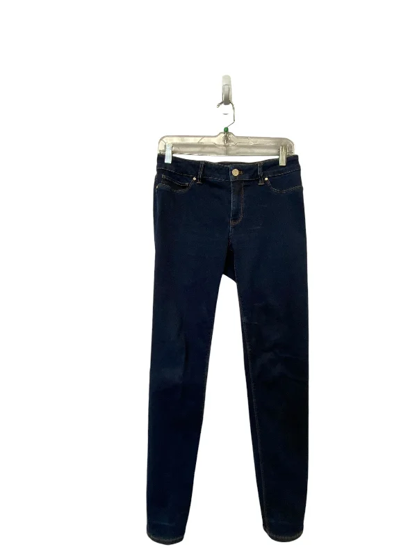 Jeans Skinny By White House Black Market In Blue Denim, Size: 4