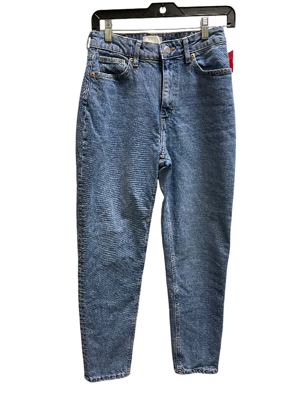 Jeans Straight By H&m In Blue Denim, Size: 6