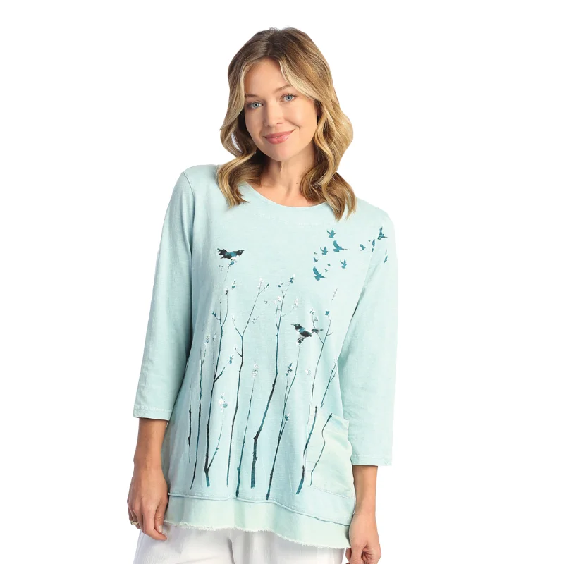 Jess & Jane "Prairie" Mineral Washed Double Gauze Boxy Top - M94-1700