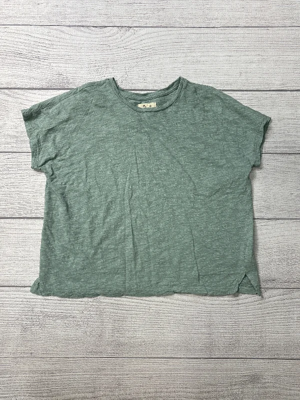 Top Short Sleeve By Madewell In Green, Size: M