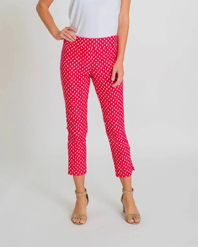 Lucia Pant In Foulard Red