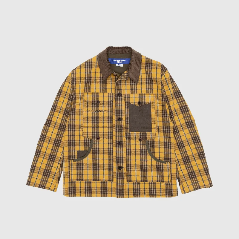 COTTON FLANNEL CHECK BLOUSON