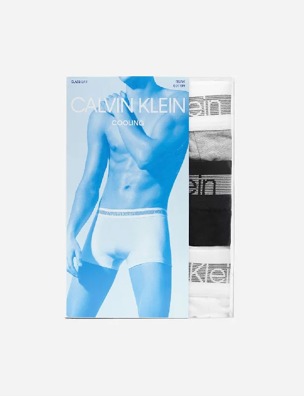 Calvin Klein Cooling 3 Pack Trunk - Grey Heather/Black/White