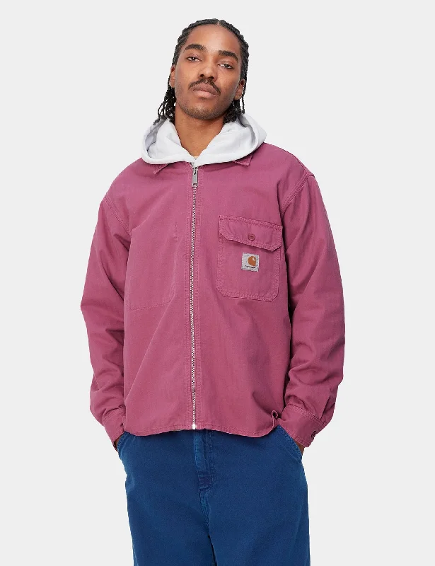 Carhartt-WIP Rainer Over Shirt - Magenta Pink Garment Dyed