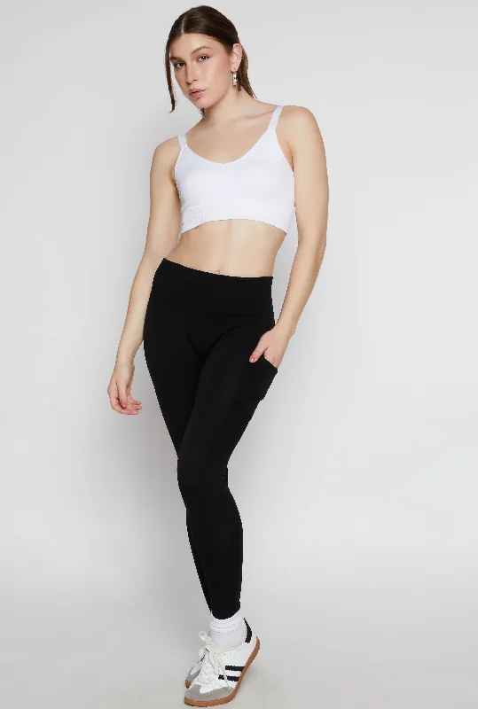 Side Pocket High Waist Leggings