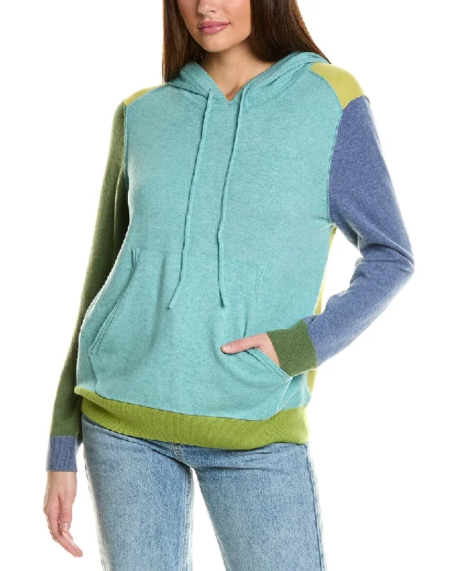 Collaboration Paisley Colorblocked Cashmere Hoodie