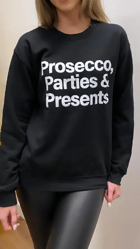 Jodie Prosecco, Parties & Presents Sweatshirt in Black