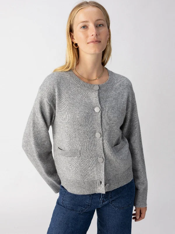 Elevated Cardi Heather Ash